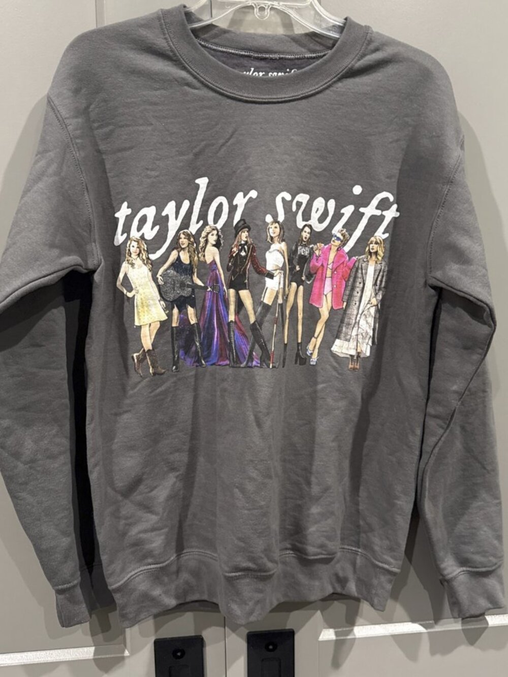 Taylor Swift Eras Small Gray Pullover Sweater